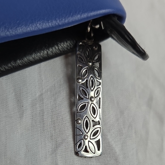 BRIGHTON NEW Blue and Black Clutch Purse NWT - Picture 7 of 13